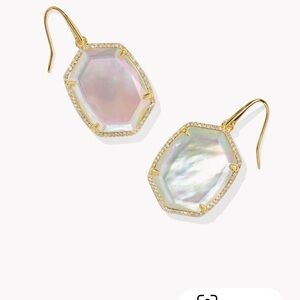 Kendra Scott Gold and Iridescent Drop Earrings